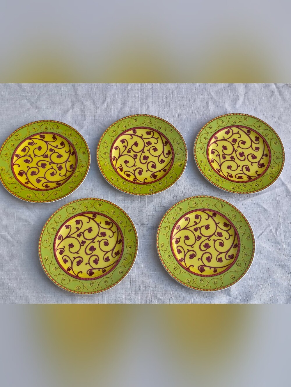 Set of 5 Idillio Bokhara by Rosenthal Studio-Linie Continental Bread & Butter Pt